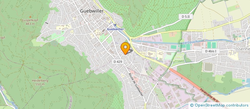 localisation de l'entreprise MONSIEUR SAMUEL KEMPF  GUEBWILLER