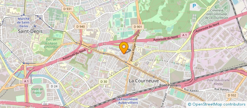 localisation de l'entreprise MONSIEUR SAMUEL KVAALEN à LA COURNEUVE