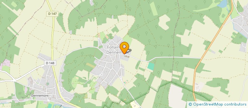 localisation de l'entreprise MONSIEUR SAMUEL LABATUT  FOLLAINVILLE-DENNEMONT