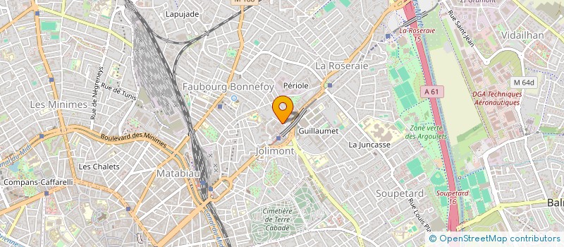localisation de l'entreprise MONSIEUR SAMUEL LAFON à TOULOUSE