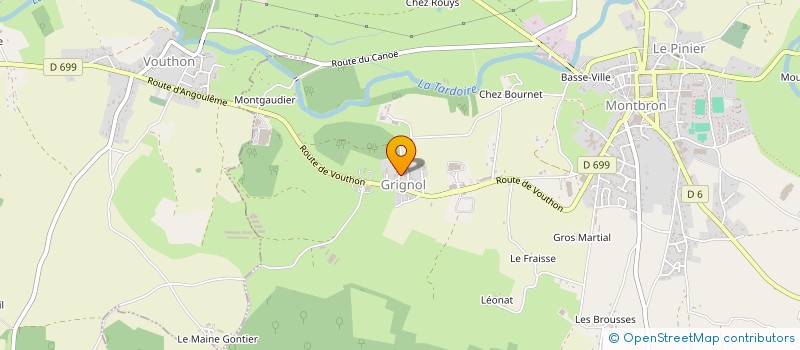 localisation de l'entreprise MONSIEUR SAMUEL LARAPIDIE  MONTBRON