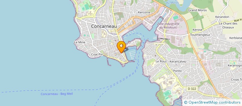 localisation de l'entreprise MONSIEUR SAMUEL LAVOINE-BIZON  CONCARNEAU