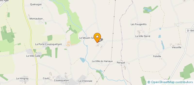 localisation de l'entreprise MONSIEUR SAMUEL LE CROM  MENEAC