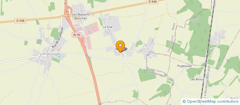 localisation de l'entreprise MONSIEUR SAMUEL LE MERCIER  LIMALONGES