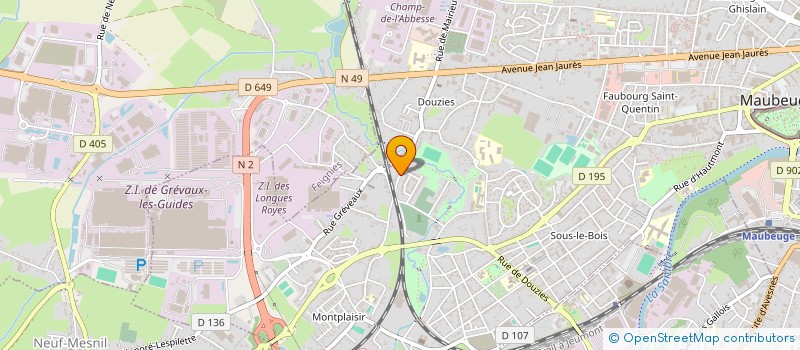 localisation de l'entreprise MONSIEUR SAMUEL LE MEUR  MAUBEUGE