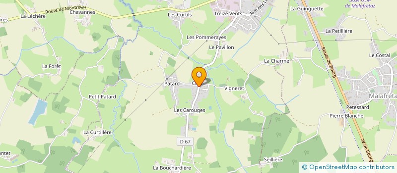 localisation de l'entreprise MONSIEUR SAMUEL LEBLANC à MONTREVEL-EN-BRESSE