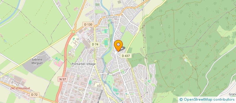 localisation de l'entreprise MONSIEUR SAMUEL LEBLANC  DOUBS