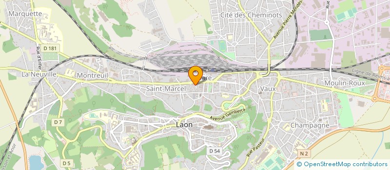 localisation de l'entreprise MONSIEUR SAMUEL LEFEVRE  LAON