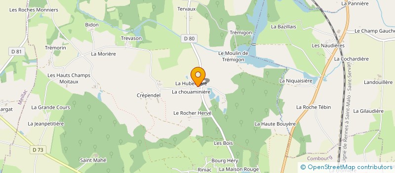 localisation de l'entreprise MONSIEUR SAMUEL LEFOUL  COMBOURG