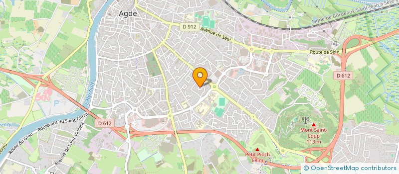 localisation de l'entreprise MONSIEUR SAMUEL LEGRAND  AGDE