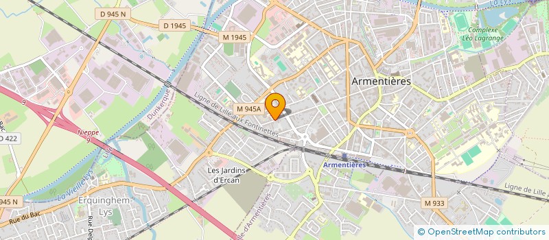 localisation de l'entreprise MONSIEUR SAMUEL LEMAILLE  ARMENTIERES