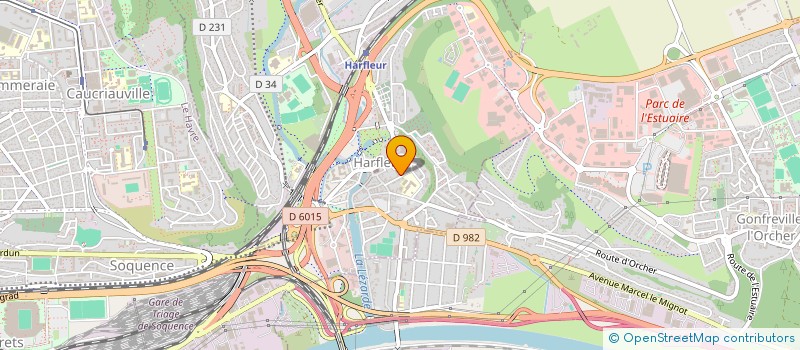 localisation de l'entreprise MONSIEUR SAMUEL LEMAITRE  HARFLEUR