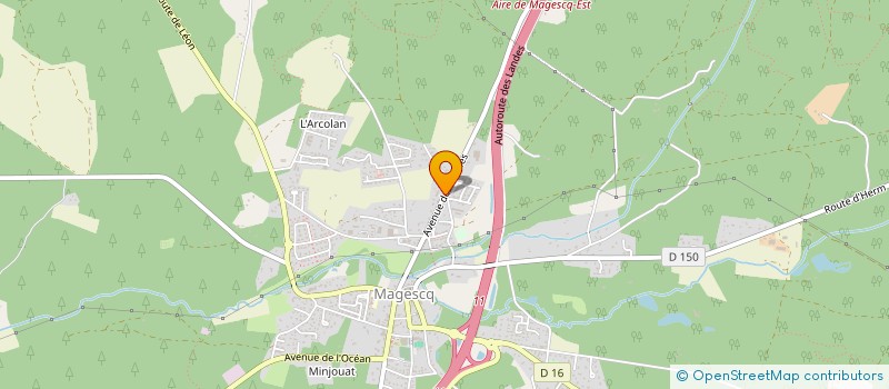 localisation de l'entreprise MONSIEUR SAMUEL LEMOINE  MAGESCQ