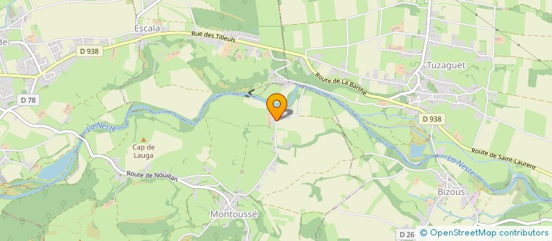 localisation de l'entreprise MONSIEUR SAMUEL LEPAGE  MONTOUSSE