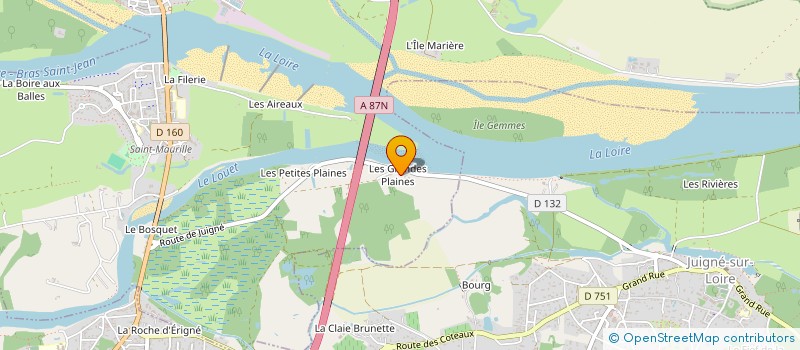 localisation de l'entreprise MONSIEUR SAMUEL LEPAIN  LES PONTS-DE-CE