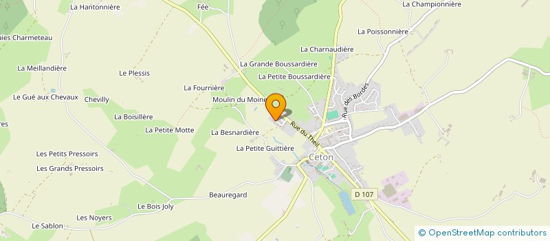 localisation de l'entreprise MONSIEUR SAMUEL LEROUX à CETON