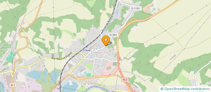 localisation de l'entreprise MONSIEUR SAMUEL LEVEQUE  CROUY