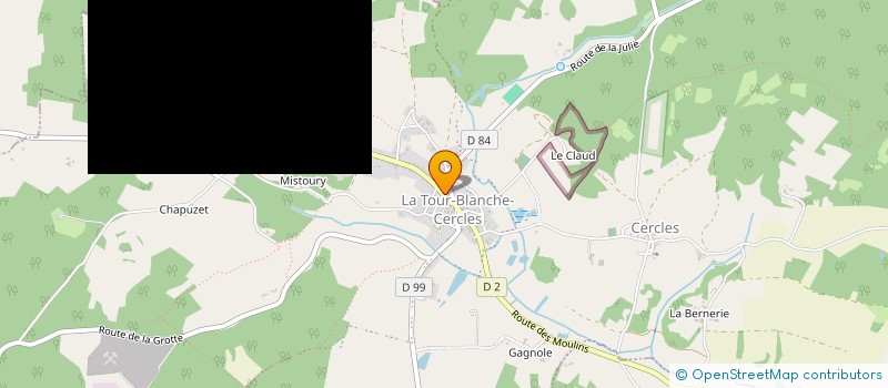 localisation de l'entreprise MONSIEUR SAMUEL LONG  LA TOUR-BLANCHE-CERCLES