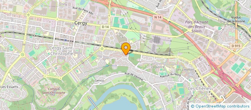 localisation de l'entreprise MONSIEUR SAMUEL LUMENA  CERGY