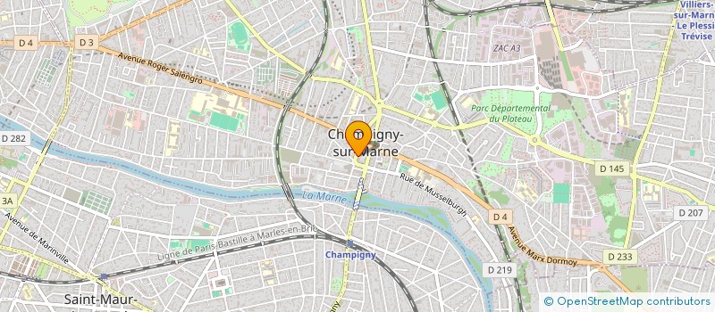 localisation de l'entreprise MONSIEUR SAMUEL LUZOLO VUIVU à CHAMPIGNY-SUR-MARNE