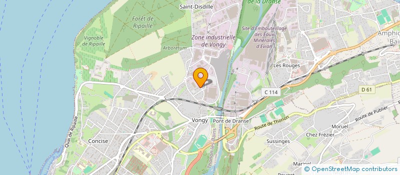 localisation de l'entreprise MONSIEUR SAMUEL LYCETT à THONON-LES-BAINS