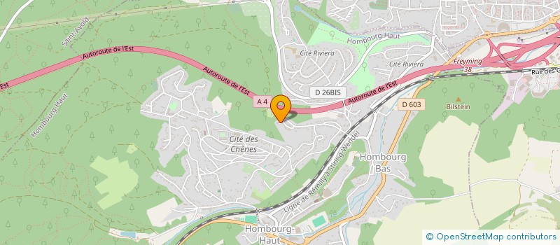 localisation de l'entreprise MONSIEUR SAMUEL MACHADO  HOMBOURG-HAUT