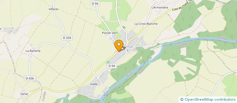 localisation de l'entreprise MONSIEUR SAMUEL MAGNAUD  LUZILLAT