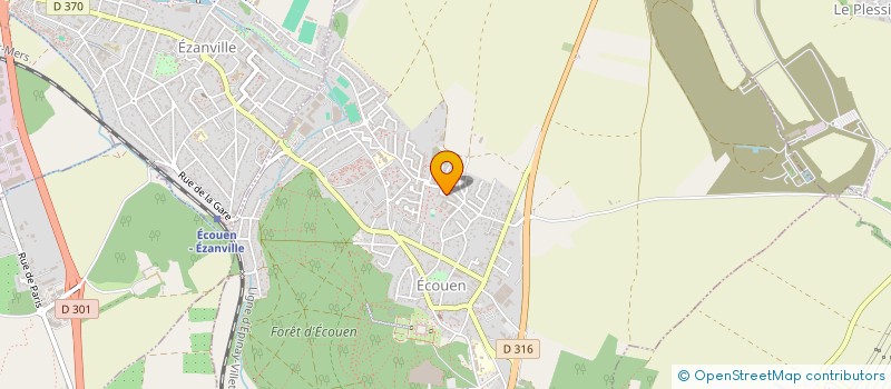 localisation de l'entreprise MONSIEUR SAMUEL MAKONE MOUKOKO  ECOUEN