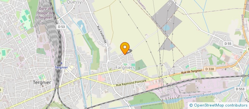 localisation de l'entreprise MONSIEUR SAMUEL MALAQUIN  TERGNIER