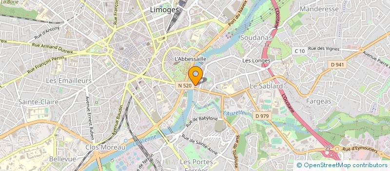 localisation de l'entreprise MONSIEUR SAMUEL MANDONNAUD à LIMOGES
