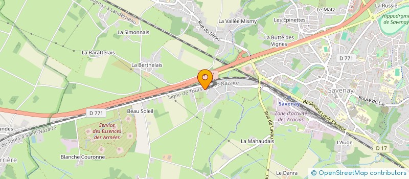 localisation de l'entreprise MONSIEUR SAMUEL MARCHADIER  LA CHAPELLE-LAUNAY