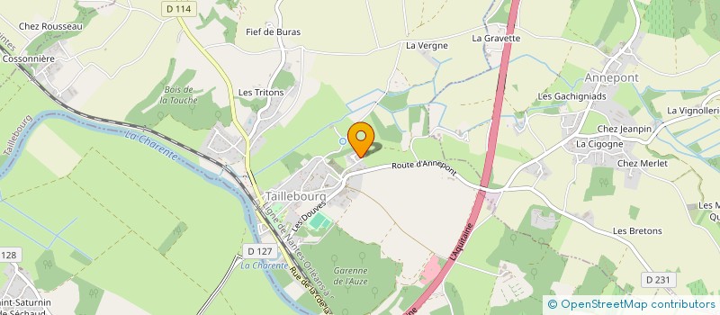 localisation de l'entreprise MONSIEUR SAMUEL MARPINARD à TAILLEBOURG