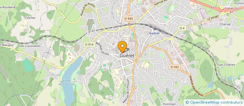 localisation de l'entreprise MONSIEUR SAMUEL MARTIN à GUERET