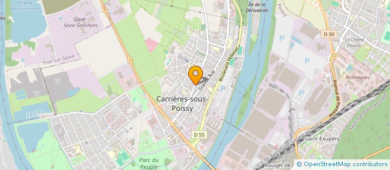 localisation de l'entreprise MONSIEUR SAMUEL MARY  CERGY