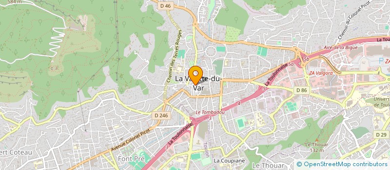 localisation de l'entreprise MONSIEUR SAMUEL MATTHYS  LA VALETTE-DU-VAR