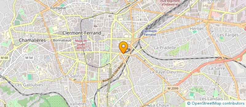 localisation de l'entreprise MONSIEUR SAMUEL MBUYI KABEYA  CLERMONT-FERRAND