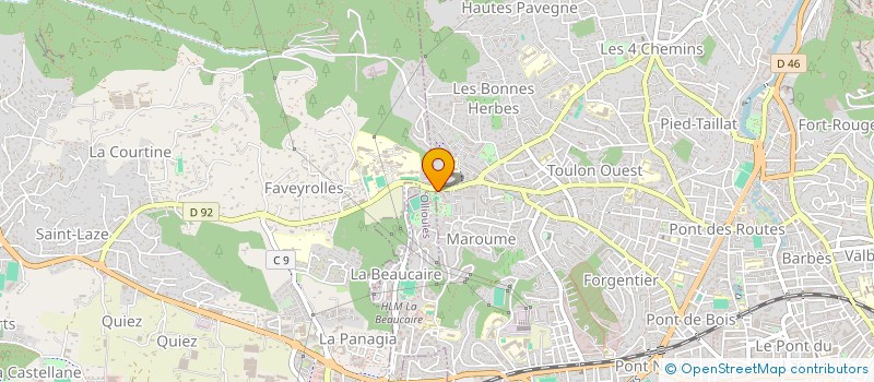 localisation de l'entreprise MONSIEUR SAMUEL MENDY  TOULON