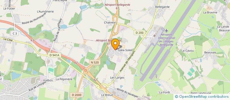 localisation de l'entreprise MONSIEUR SAMUEL MERLO à LIMOGES