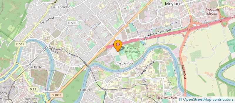 localisation de l'entreprise MONSIEUR SAMUEL MODESTE  MEYLAN