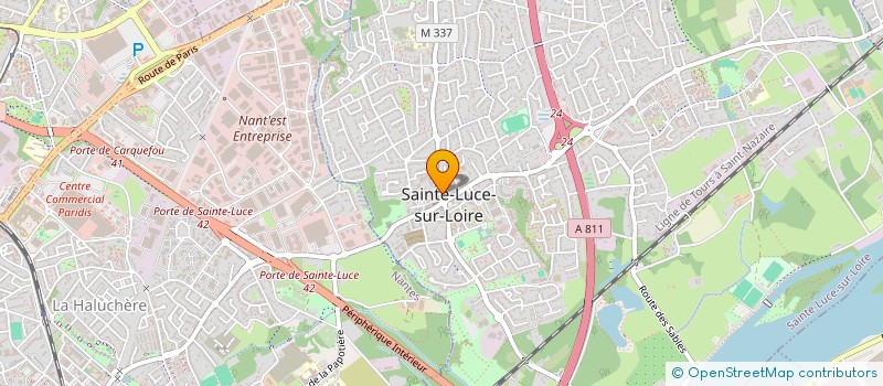 localisation de l'entreprise MONSIEUR SAMUEL MONESTIER  SAINTE-LUCE-SUR-LOIRE