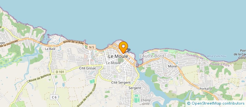 localisation de l'entreprise MONSIEUR SAMUEL MONSABERT à LE MOULE