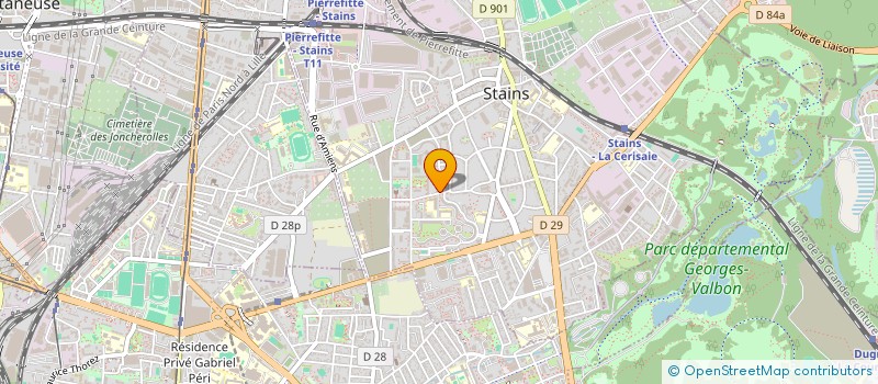 localisation de l'entreprise MONSIEUR SAMUEL MONTEIRO à STAINS