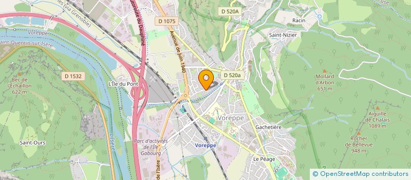 localisation de l'entreprise MONSIEUR SAMUEL MONTERRAT  VOREPPE