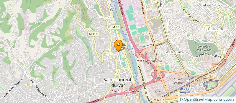 localisation de l'entreprise MONSIEUR SAMUEL MONTINI à SAINT LAURENT DU VAR