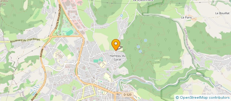 localisation de l'entreprise MONSIEUR SAMUEL MORAUD  VOIRON