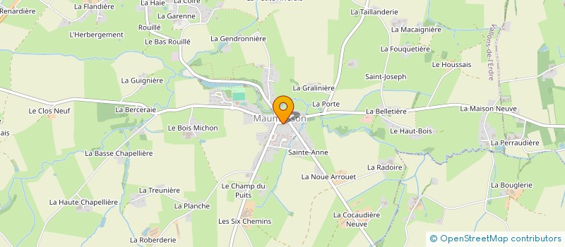 localisation de l'entreprise MONSIEUR SAMUEL MOREAU  VALLONS-DE-L'ERDRE