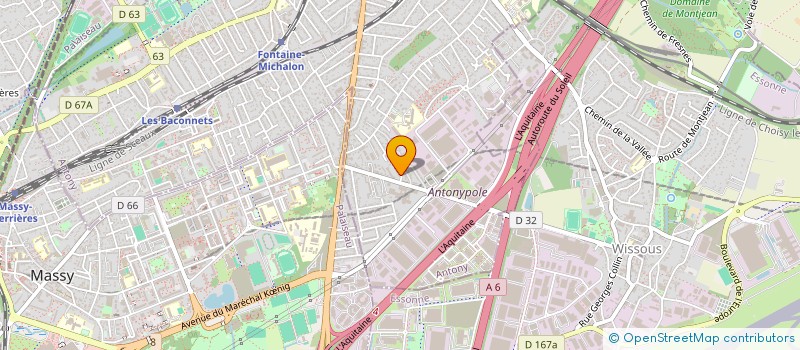 localisation de l'entreprise MONSIEUR SAMUEL MOUDOUROU MPONDO  ANTONY