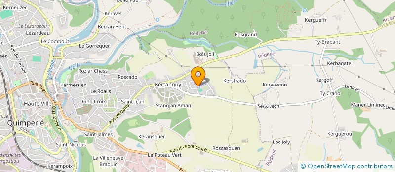 localisation de l'entreprise MONSIEUR SAMUEL MULLER  QUIMPERLE