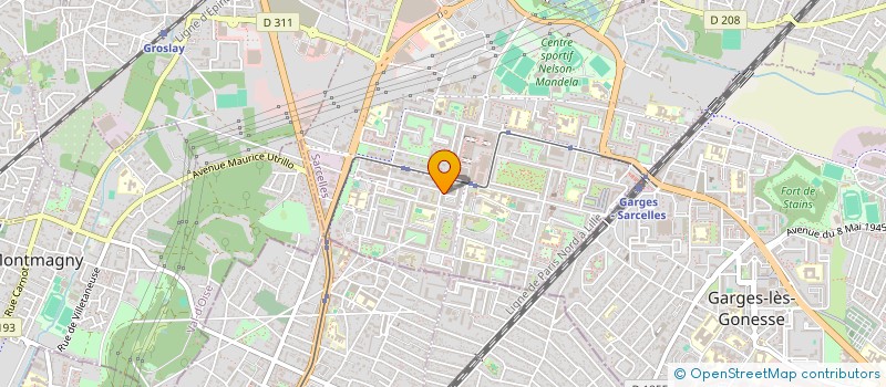 localisation de l'entreprise MONSIEUR SAMUEL NADEAU à SARCELLES