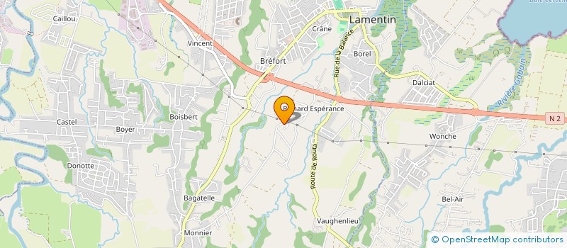 localisation de l'entreprise MONSIEUR SAMUEL NAGAU  LAMENTIN